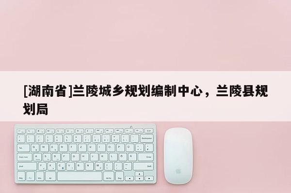 [湖南省]蘭陵城鄉規劃編制中心，蘭陵縣規劃局
