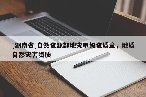 [湖南省]自然資源部地災甲級資質章，地質自然災害資質