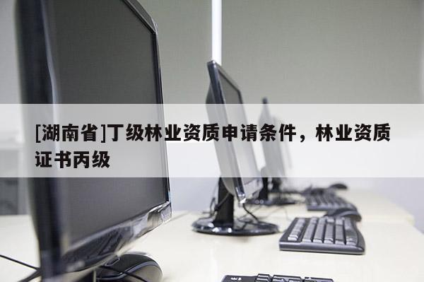 [湖南省]丁級林業資質申請條件，林業資質證書丙級