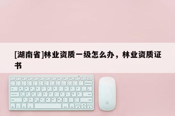 [湖南省]林業(yè)資質(zhì)一級(jí)怎么辦，林業(yè)資質(zhì)證書
