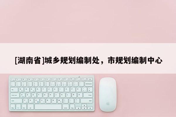 [湖南省]城鄉規劃編制處，市規劃編制中心