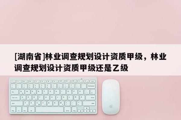 [湖南省]林業(yè)調(diào)查規(guī)劃設(shè)計資質(zhì)甲級，林業(yè)調(diào)查規(guī)劃設(shè)計資質(zhì)甲級還是乙級