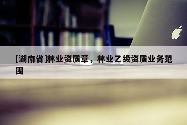 [湖南省]林業資質章，林業乙級資質業務范圍