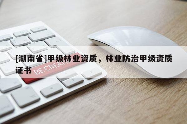 [湖南省]甲級林業資質，林業防治甲級資質證書