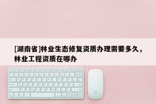 [湖南省]林業生態修復資質辦理需要多久，林業工程資質在哪辦