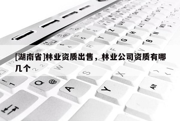 [湖南省]林業資質出售，林業公司資質有哪幾個