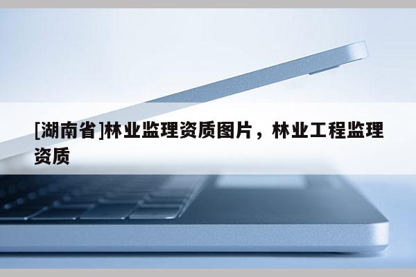 [湖南省]林業監理資質圖片，林業工程監理資質