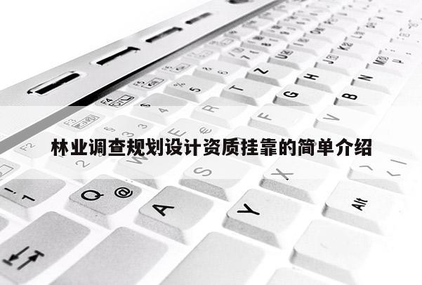 林業(yè)調(diào)查規(guī)劃設(shè)計資質(zhì)掛靠的簡單介紹