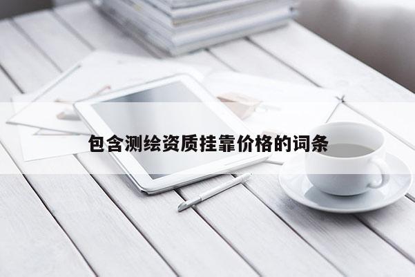 包含測(cè)繪資質(zhì)掛靠?jī)r(jià)格的詞條