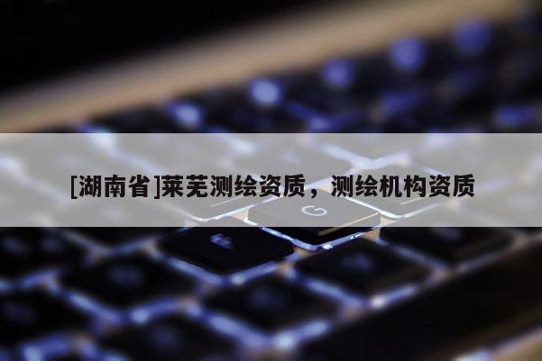 [湖南省]萊蕪測繪資質，測繪機構資質