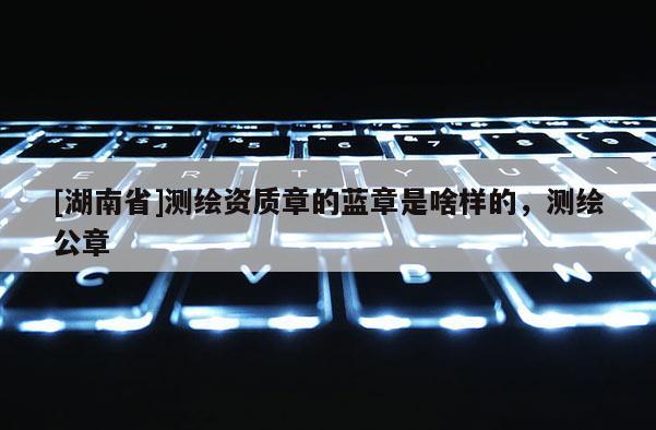 [湖南省]測繪資質章的藍章是啥樣的，測繪公章
