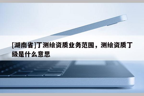 [湖南省]丁測繪資質業務范圍，測繪資質丁級是什么意思