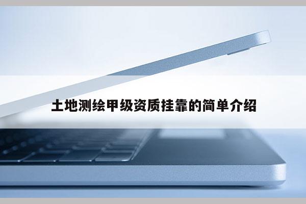 土地測繪甲級資質(zhì)掛靠的簡單介紹