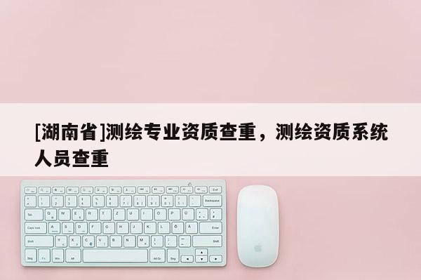 [湖南省]測繪專業資質查重，測繪資質系統人員查重