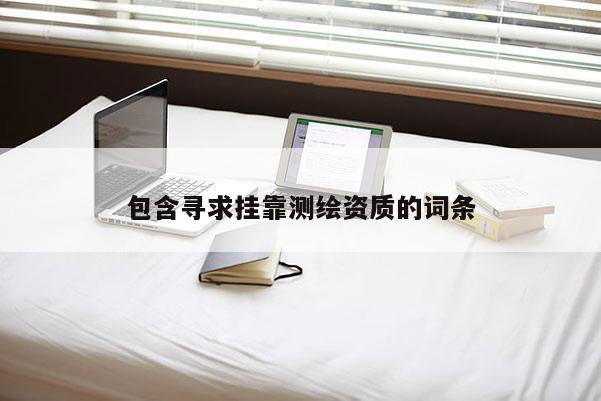 包含尋求掛靠測(cè)繪資質(zhì)的詞條