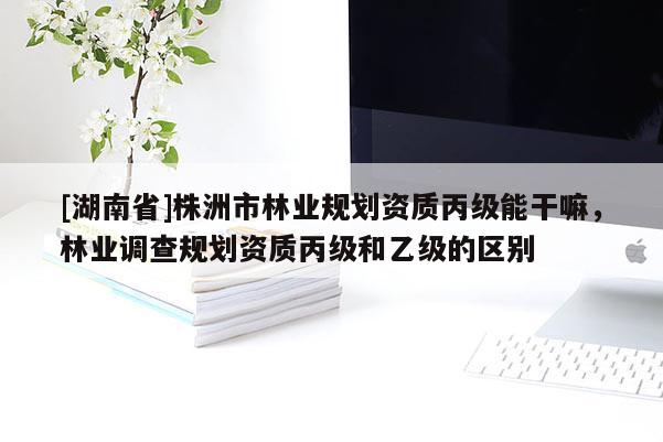 [湖南省]株洲市林業規劃資質丙級能干嘛，林業調查規劃資質丙級和乙級的區別